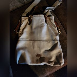 New without tags fossil crossbody messenger  bag baby blue color